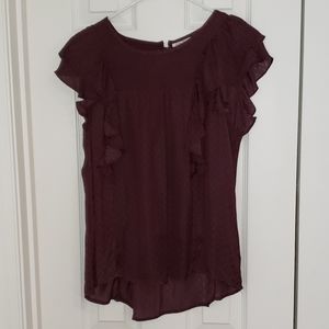 Meadow Rue, Purple Blouse, Sz 8